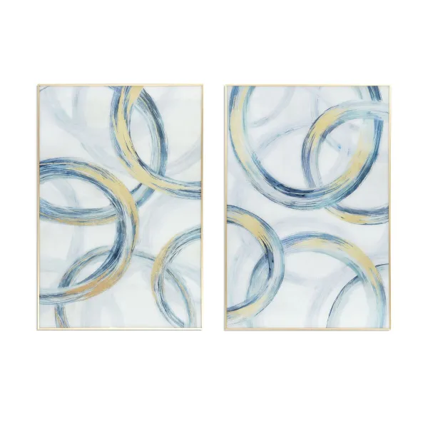 Painting DKD Home Decor Aluminium Crystal 80 x 2,5 x 120 cm 120 x 2,5 x 80 cm