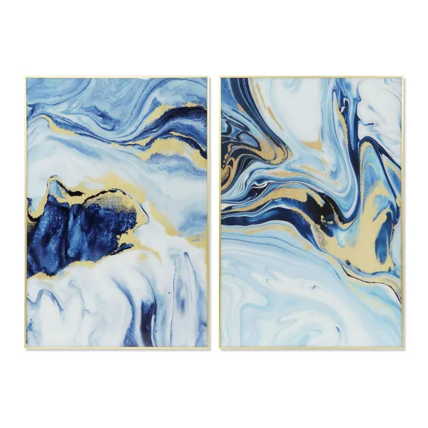 Painting DKD Home Decor Aluminium Crystal 80 x 2,5 x 120 cm