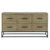 Sivupöytä DKD Home Decor Musta Luonnollinen Metalli Puu MDF 120 x 40 x 64 cm