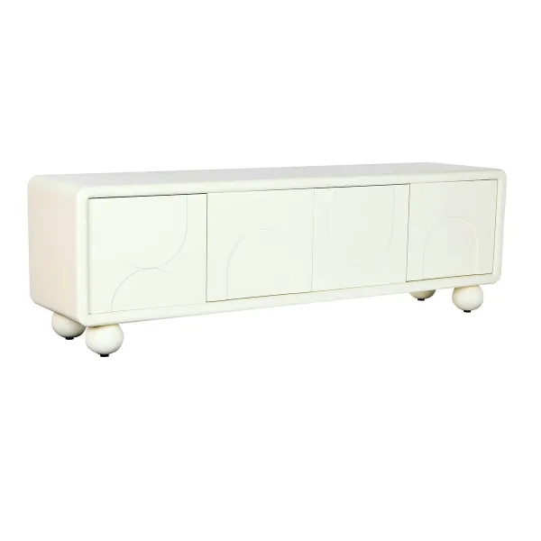 Televizoriaus baldai DKD Home Decor Balta Medžio MDF 160 x 37 x 50 cm