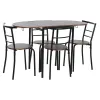 Pöytäsetti 4 tuolilla DKD Home Decor 121 x 55 x 78 cm