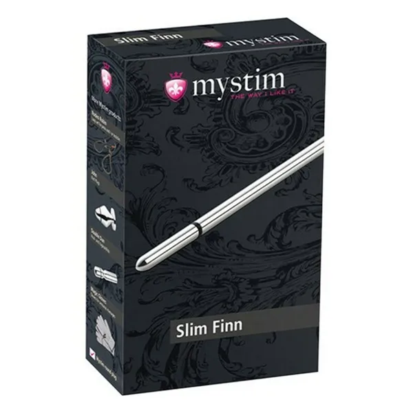 Thin Finn Urethral Sound Mystim Silver (15 cm)