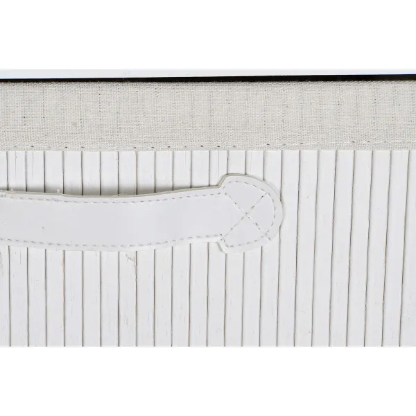 Lipasto DKD Home Decor Valkoinen Bambu Paolownia wood 42 x 32 x 98 cm