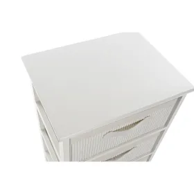 Kumode DKD Home Decor Balts Bambuss Paulovnijas koks 42 x 32 x 81 cm
