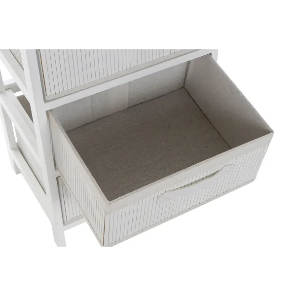 Тумба с ящиками DKD Home Decor Белый Бамбук Древесина павловнии 42 x 32 x 63 cm