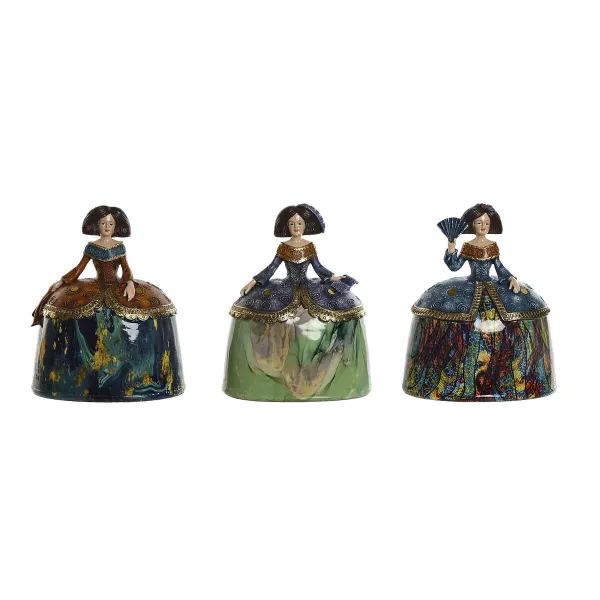 Dekoratīvās figūriņas Home ESPRIT Daudzkrāsains Romantiski 21,5 x 15,5 x 25,5 cm (3 gb.)