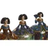 Dekoratyvinė figūrėlė Home ESPRIT Spalvotas Romantiškas 21,5 x 15,5 x 25,5 cm (3 vnt.)