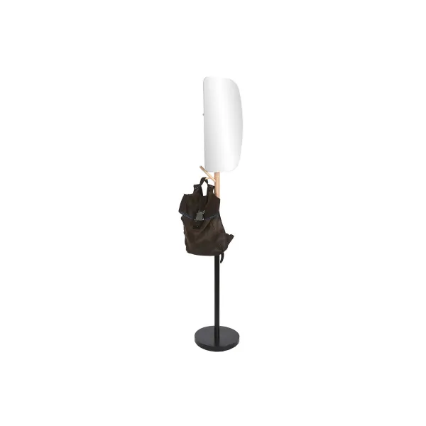 Skrybėlių stovas Home ESPRIT Juoda Natūralus Medžio Metalinis Scandi 33 x 33 x 185 cm