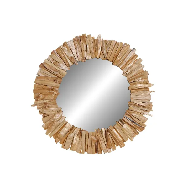 Wall mirror DKD Home Decor Natural Alpino Aged finish 60 x 4 x 60 cm