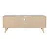 Televizoriaus baldai DKD Home Decor Natūralus Metalinis Kaučiukmedžio mediena 120 x 30 x 48 cm