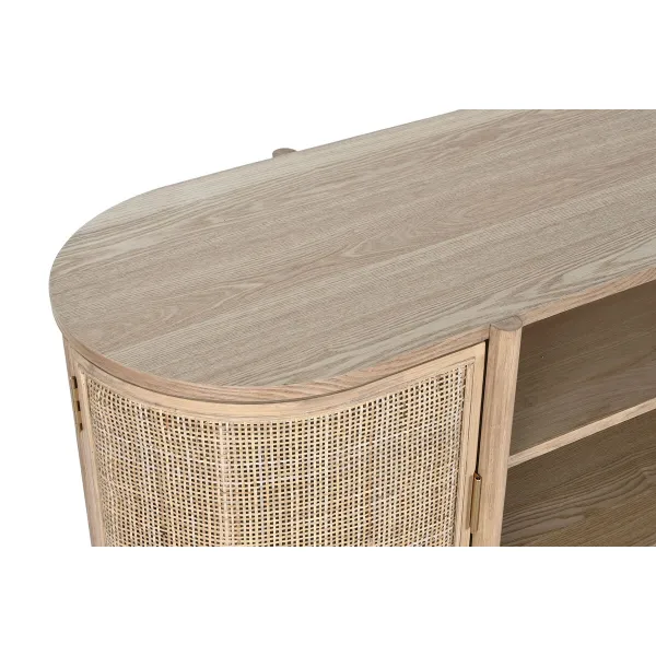 Televizoriaus baldai Home ESPRIT Natūralus Kaučiukmedžio mediena 120 x 43,5 x 60 cm