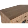 Kumode Home ESPRIT Melns Dabisks Metāls Egle Cottage 110 x 40 x 92,5 cm