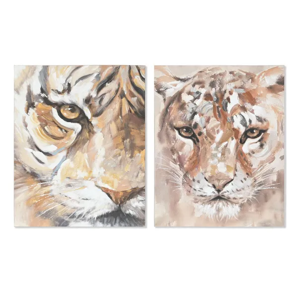 Canvas Home ESPRIT Ciedra Canvas 80 x 3,7 x 100 cm