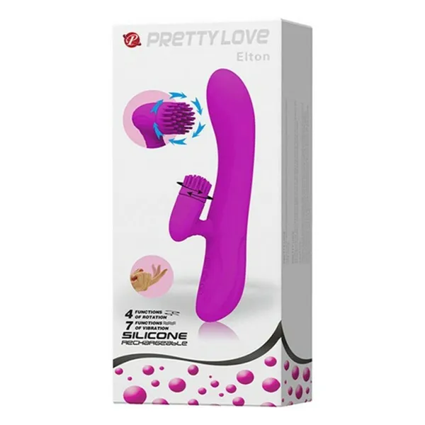 Dual Stimulation Vibe Pretty Love Elton Pink (12 cm)