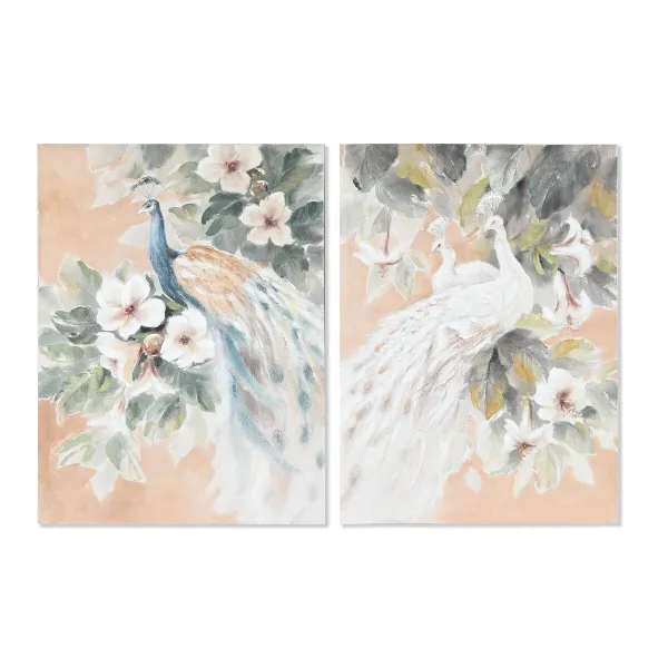 Canvas Home ESPRIT Pinewood Canvas 90 x 3,7 x 120 cm