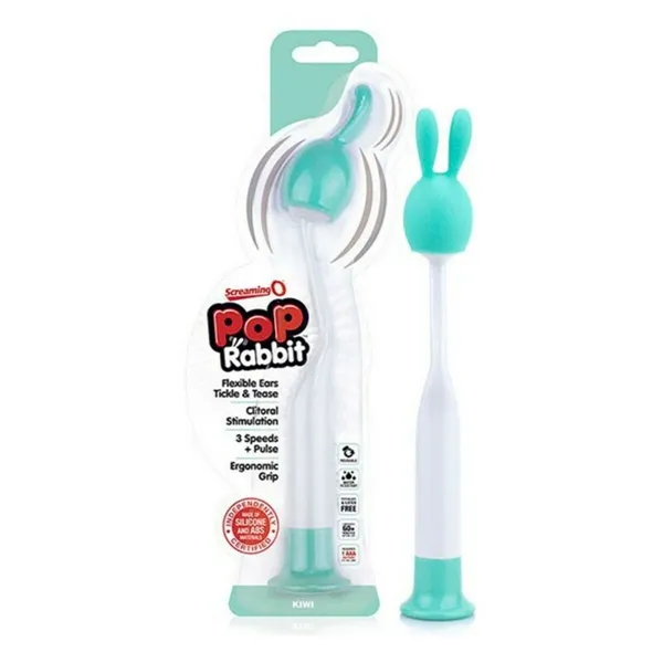 Wand Massager The Screaming O Pop Rabbit White Green