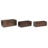 Set of Planters Home ESPRIT Golden Aluminium 100 x 43 x 40 cm