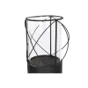Stalo kilimėlių rinkinys Home ESPRIT Juoda Metalinis Stiklas 27 x 27 x 125 cm (2 vnt.)