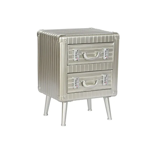 Spintelė Home ESPRIT Sidabras Metalinis Medžio MDF 46 x 39 x 63 cm