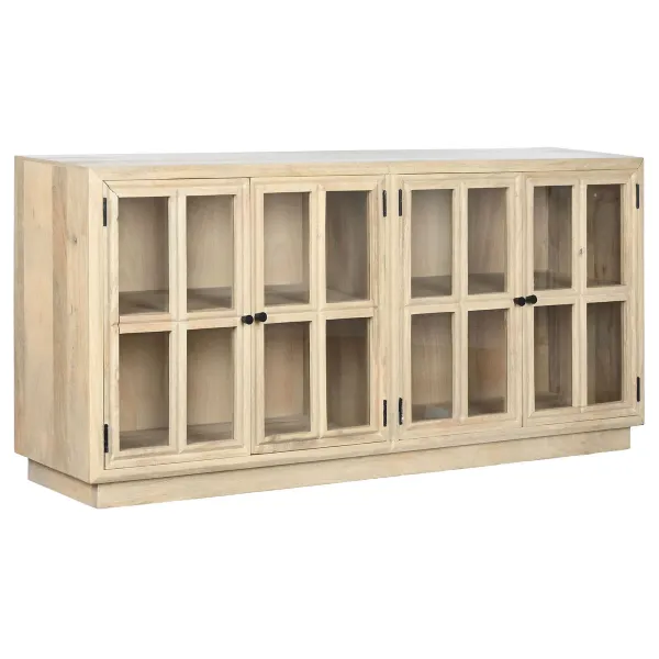 Indauja Home ESPRIT Natūralus Stiklas Mango mediena 170 x 41 x 81 cm
