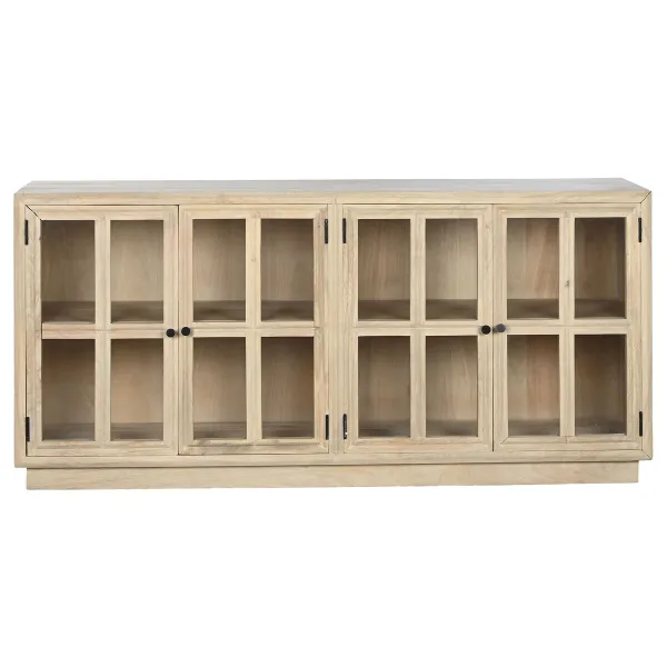 Устройство Home ESPRIT Натуральный Стеклянный Древесина манго 170 x 41 x 81 cm
