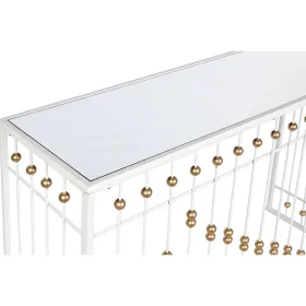 Hall Home ESPRIT White Golden 120 x 40 x 80 cm