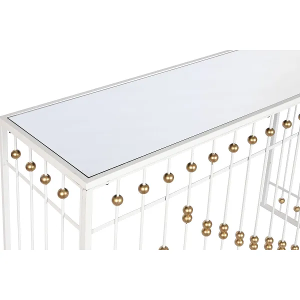 Мебель для прихожей Home ESPRIT Белый Позолоченный 120 x 40 x 80 cm