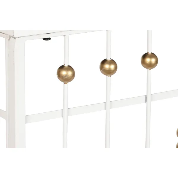 Salė Home ESPRIT Balta Auksinis 120 x 40 x 80 cm
