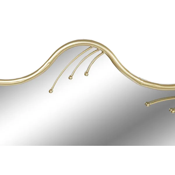 Sienas spogulis Home ESPRIT Bronza 73 x 2 x 73 cm