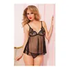 Underwear Set Seven Til Midnight 9884 Black Transparent