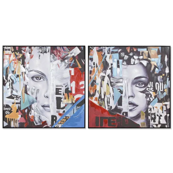 Canvas Home ESPRIT polystyrene Canvas 100 x 3,5 x 100 cm