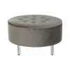 Taburet DKD Home Decor Hall Hõbedane Puit MDF 80 x 80 x 43 cm