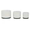Pacelšanas Pedālis DKD Home Decor Balts Melns Poliesters Koks MDF Scandi 60 x 60 x 45 cm (3 gb.)