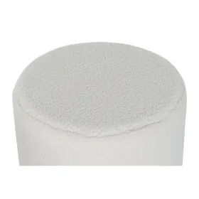 Atrama pėdoms DKD Home Decor Balta Juoda Poliesteris Medžio MDF Scandi 60 x 60 x 45 cm (3 vnt.)