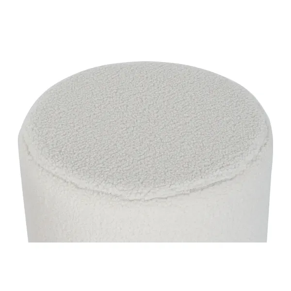 подставка для ног DKD Home Decor Белый Чёрный полиэстер Деревянный MDF Scandi 60 x 60 x 45 cm (3 штук)