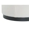 Atrama pėdoms DKD Home Decor Balta Juoda Poliesteris Medžio MDF Scandi 60 x 60 x 45 cm (3 vnt.)