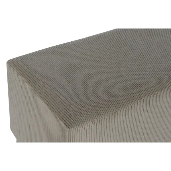 Банкетка DKD Home Decor Коричневый полиэстер Деревянный MDF 100 x 40 x 40 cm