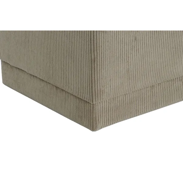 Банкетка DKD Home Decor Коричневый полиэстер Деревянный MDF 100 x 40 x 40 cm
