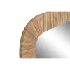 Wall mirror Home ESPRIT Brown Natural Colonial 70 x 3 x 100 cm