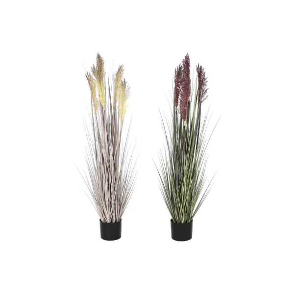 Dekoratyvinis augalas Home ESPRIT PVC Polietilenas 35 x 35 x 120 cm (2 vnt.)