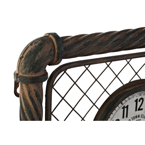 Sieninis laikrodis Home ESPRIT Tamsiai pilka polipropileno Geležis 93 x 5 x 42 cm