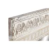 Настенное зеркало Home ESPRIT Белый Натуральный Слон Индиец 83 x 4 x 121 cm