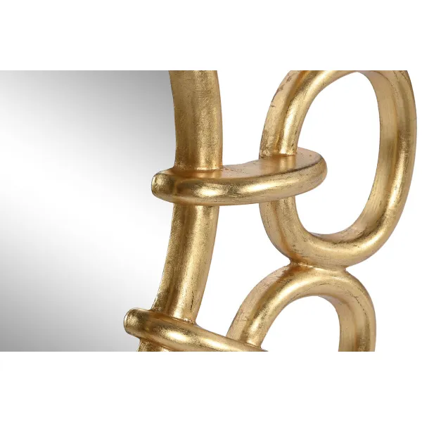 Wall mirror Home ESPRIT Golden 95 x 5 x 95 cm
