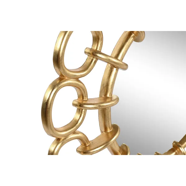 Wall mirror Home ESPRIT Golden 95 x 5 x 95 cm