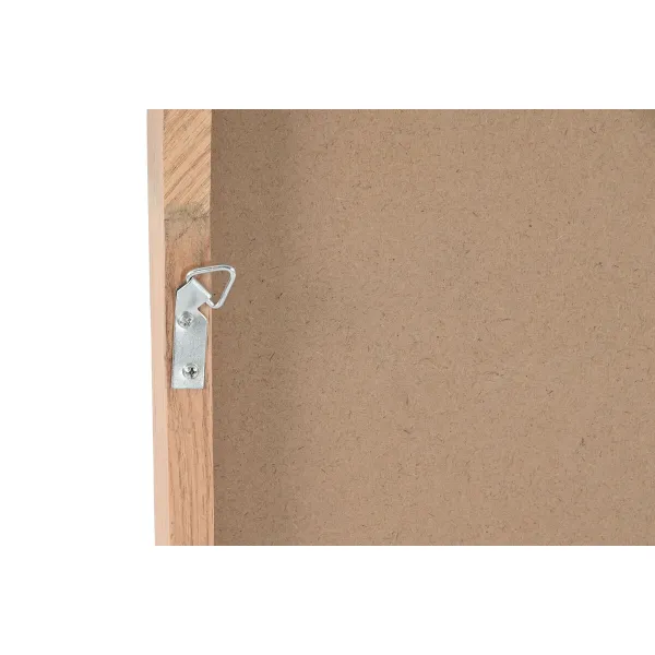 Wall mirror Home ESPRIT Natural Scandi 60 x 5 x 60 cm