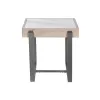 Šoninis staliukas Home ESPRIT Balta Pilka Natūralus Metalinis 50 x 50 x 50 cm