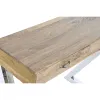 Stalas su stalčiais Home ESPRIT Ruda Sidabras Šviesiai rudas 110 x 40 x 76 cm 110 x 41,5 x 76 cm (3 Dalys)