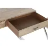 Hallipöytä laatikolla Home ESPRIT Ruskea Hopeinen Vaaleanruskea 110 x 40 x 76 cm 110 x 41,5 x 76 cm (3 Kappaletta)