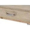 Stalas su stalčiais Home ESPRIT Ruda Sidabras Šviesiai rudas 110 x 40 x 76 cm 110 x 41,5 x 76 cm (3 Dalys)