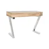 Stalas su stalčiais Home ESPRIT Ruda Sidabras Šviesiai rudas 110 x 40 x 76 cm 110 x 41,5 x 76 cm (3 Dalys)